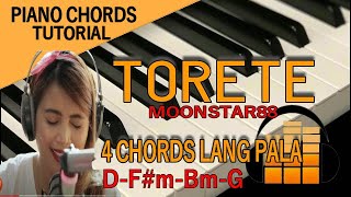 ToreteMoonstar88Piano Chords Tutorial [upl. by Nylzor]