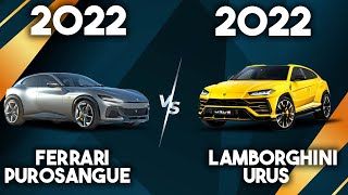 Ferrari Purosangue vs Lamborghini Urus 2022 [upl. by Justis]