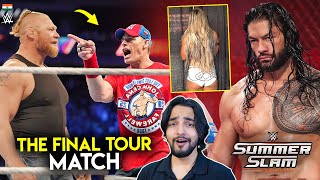 OMG😮John Cena Vs Brock Lesnar Final Tour Roman Reigns Summerslam Return Rhea Ripley Big Hype [upl. by Nagaem]