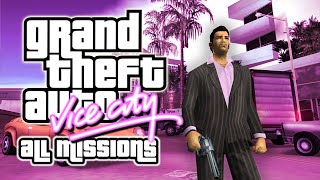 GTA VICE CITY All Missions  Full Game Walkthrough 4K 60fps No Commentary [upl. by Orianna]