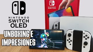 Nintendo Switch OLED Unboxing y primeras impresiones [upl. by Oloap786]