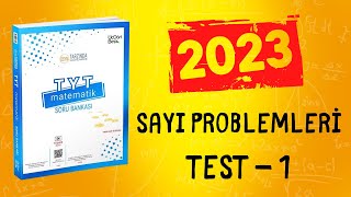 2023  345 TYT MATEMATİK SORU BANKASI ÇÖZÜMLERİ  SAYI PROBLEMLERİ TEST 1 [upl. by Mikes]