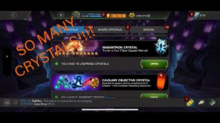 MASSIVE CRYSTAL OPENING 25X Magnetron Crystals and More Marvel Contest of Champions [upl. by Nuawd316]