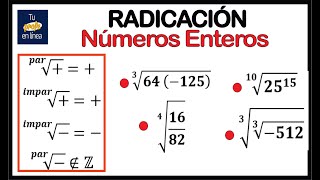 RADICACIÓN 02 Números Enteros [upl. by Racso]