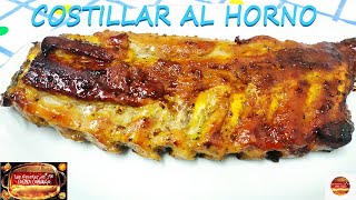 COSTILLAR DE CERDO🍖AL HORNO CON SALSA DE MIEL🍯Y MOSTAZA RECETA MUY FÁCIL [upl. by Mihe]