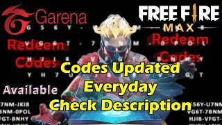 Garena Free Fire Redeem Codes  Check Description YouTube Gaming 🔫💣🧨 [upl. by Ennaitsirhc]