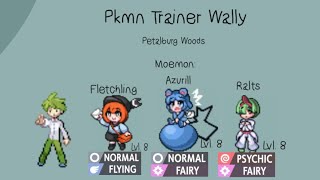 Moemon Star Emerald  Petalburg Woods Wally Battle [upl. by Azzil508]