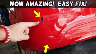 HOW TO FIX PAINT SCRATCH ON CAR BUMPER like a PRO  Easy [upl. by Meehsar615]