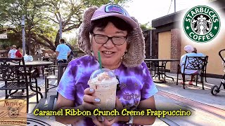 LIMITED TIME Caramel Ribbon Crunch Frappuccino at Starbucks 2024summerseasonings [upl. by Swarts]