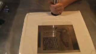 Puretch Photopolymer Space Bag Vacuum Exposure for Photo Etching Demo 2 [upl. by Annauj375]