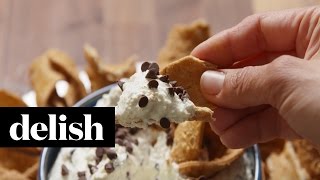 How To Make Cannoli Dip  Delish [upl. by Sheline]