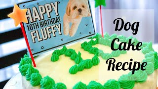 Easy Dog Cake Recipe  Fluffy Shihtzu Family [upl. by Giselbert589]