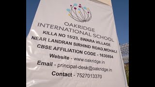 Oakridge International School Mohali [upl. by Nauqahs540]