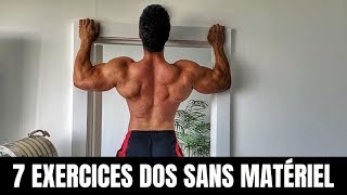 MUSCLER SON DOS SANS MATÉRIEL  7 EXERCICES POIDS DU CORPS [upl. by Nara]