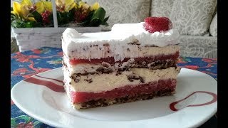 Kapri torta sa jagodama  Strawberry Capri Cake [upl. by Idel]