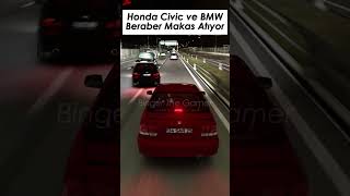 Honda Civic ve BMW Beraber Makas Atıyor shorts makas bmw honda civic assettocorsa [upl. by Ecienahs]