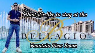 My Stay BELLAGIO Fountain View Room [upl. by Wootten]