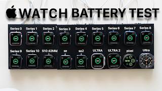 Apple Watch Ultimate Battery Test Series 10 vs Ultra 2 vs SE2 and MORE [upl. by Albie]