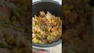 RICE COOKER SALMON RICE BOWLS ✨🍚 highprotein easydinner healthydinner [upl. by Un]