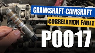 How to Test amp Fix P0017 Crankshaft Camshaft Position Correlation Bank 1 Sensor B Bank  Exhaust [upl. by Loftus]