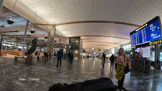 Flight Transfer Oslo to Tromso Norway [upl. by Obadiah]