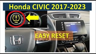 HONDA CIVIC 2017 2023TPMS CALIBRATION RESET [upl. by Leval]