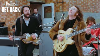 quotTraveling on the One After 909quot Official Clip  The Beatles Get Back  Rooftop Concert [upl. by Betthezul]