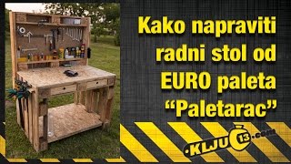 Kako napraviti radni stol od euro paleta  Paletarac [upl. by Coulter]