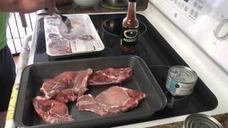 Pork Chop Preparation for Smoking on Brinkmann Electric Smoker [upl. by Kaiulani]