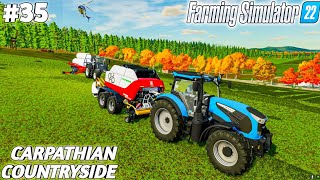 Wrapping Bales And Sell Bales  Carpathian Countryside Farm  Ep35  FS22 [upl. by Hazrit]