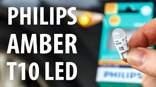 Review Philips Ultinon T10W5W amber LEDs [upl. by Rabush24]