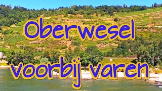 Oberwesel langs de Rijn voorbij varen Nederlands commentaar in HD [upl. by Bloom585]