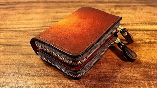 Making  Double Zipper Fold Wallet  Pattern No72 [upl. by Misa]