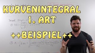 Kurvenintegral 1 Art skalar  BEISPIEL Masse eines Drahtes entlang einer Helix [upl. by Neraj]