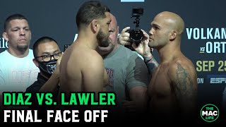 Nick Diaz vs Robbie Lawler II  UFC 266 Final Face Off [upl. by Mindi]