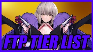 The FTP Servant Tier List  2022 FateGrand Order [upl. by Eidassac]