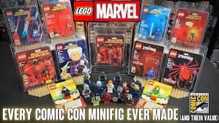 EVERY LEGO Marvel SDCC Minifig EVER MADE and What Theyre Worth [upl. by Cheri931]