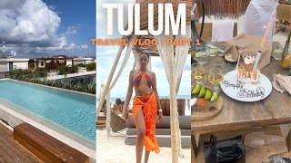 Tulum Mexico Travel Vlog  The Copal Tulum HotelTaboo  RosaNegra  Xplor Park  Part 1 [upl. by Gertrude]