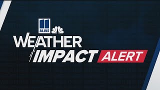 Weather Impact Forecast  Tracking thunderstorms in metro Atlanta north Georgia [upl. by Joycelin14]