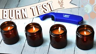 How to Find Best Wick For Candles  Coconut 83 Wax Wick Burn Test  Small Batch Testing Studio Vlog [upl. by Labina584]