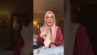 Tutorial Shawl Sarah Tie Back Scarf by Ameera Zaini [upl. by Fadden986]