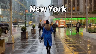 NYC Snowfall Walking Tour 2024 4k Video [upl. by Stevenson499]