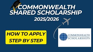 How To Apply For The Commonwealth Shared Scholarship [upl. by Stew]