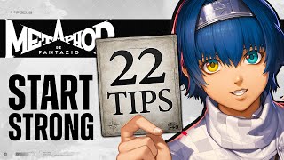 AVOID WASTING TIME Know 22 Essential Tips Before Starting Metaphor Refantazio  Beginner Guide [upl. by Schluter379]