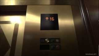 Awesome Mitsubishi Traction Elevators at the Omni Hotel in San Francisco California [upl. by Hcire]