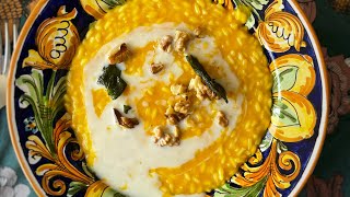 SICILIANI CREATIVI  RISOTTO ZUCCA E TALEGGIO  PUMPKIN AND TALEGGIO RISOTTO shortsrecipe [upl. by Hiamerej]