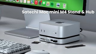 Satechi Mac mini M4 Stand amp Hub  Review Full Specifications amp Features [upl. by Atirak]