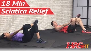 18 Min Sciatica Exercises for Leg Pain Relief  Sciatica Relief amp Treatment for Sciatic Nerve Pain [upl. by Helban]