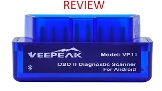 Veepeak Mini OBD2 Diagnostic Bluetooth Scanner For Android Review [upl. by Anual]