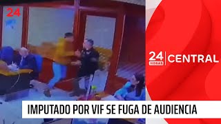 Quién es el imputado por VIF que se fugó de una audiencia en Concepción  24 Horas TVN Chile [upl. by Creight]